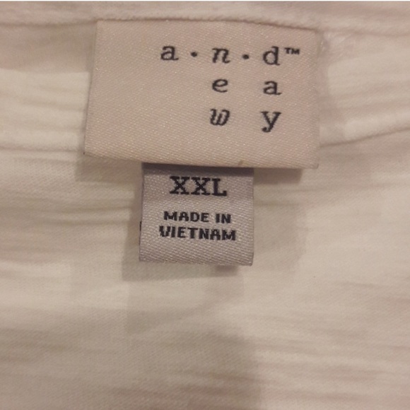 Plus size fresh white top - Picture 4 of 5